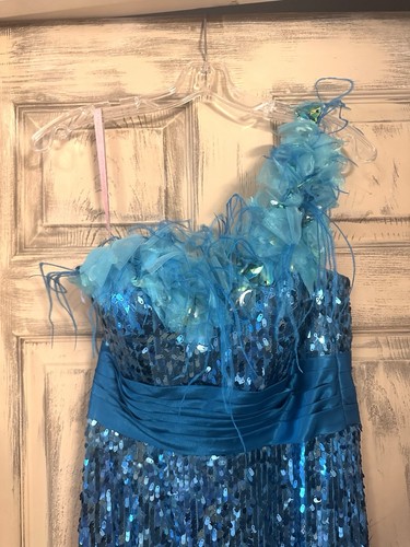 Stunning electric blue sequin - electric,