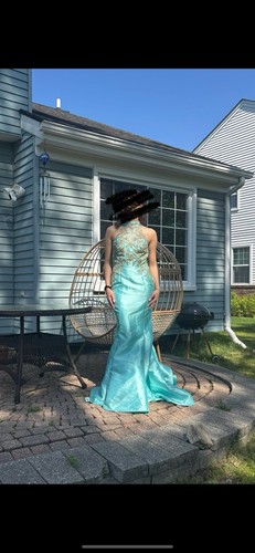 Electric blue strapless - blue,
