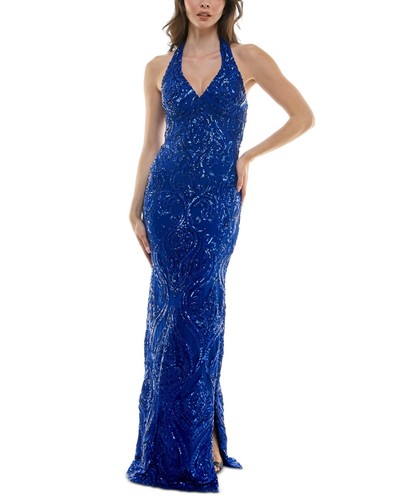 Darlin sequined halter - b,